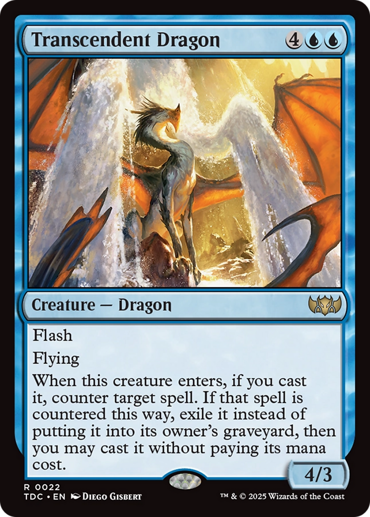 Transcendent Dragon [Tarkir: Dragonstorm Commander] | Shuffle n Cut Hobbies & Games