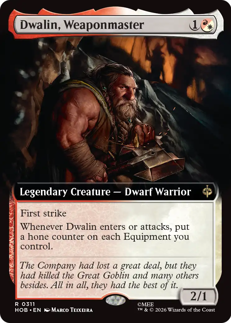 Dwalin, Weaponmaster (Extended Art) [The Hobbit] | Shuffle n Cut Hobbies & Games