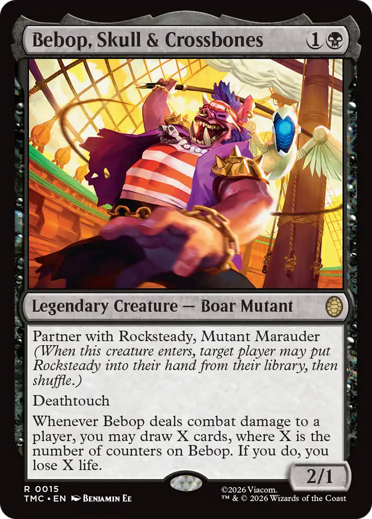 Bebop, Skull & Crossbones [Teenage Mutant Ninja Turtles Commander] | Shuffle n Cut Hobbies & Games