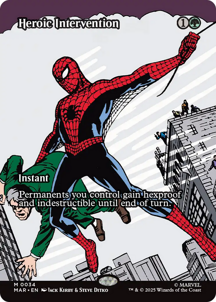 Heroic Intervention (Borderless) [Marvel's Spider-Man: Eternal-Legal] | Shuffle n Cut Hobbies & Games