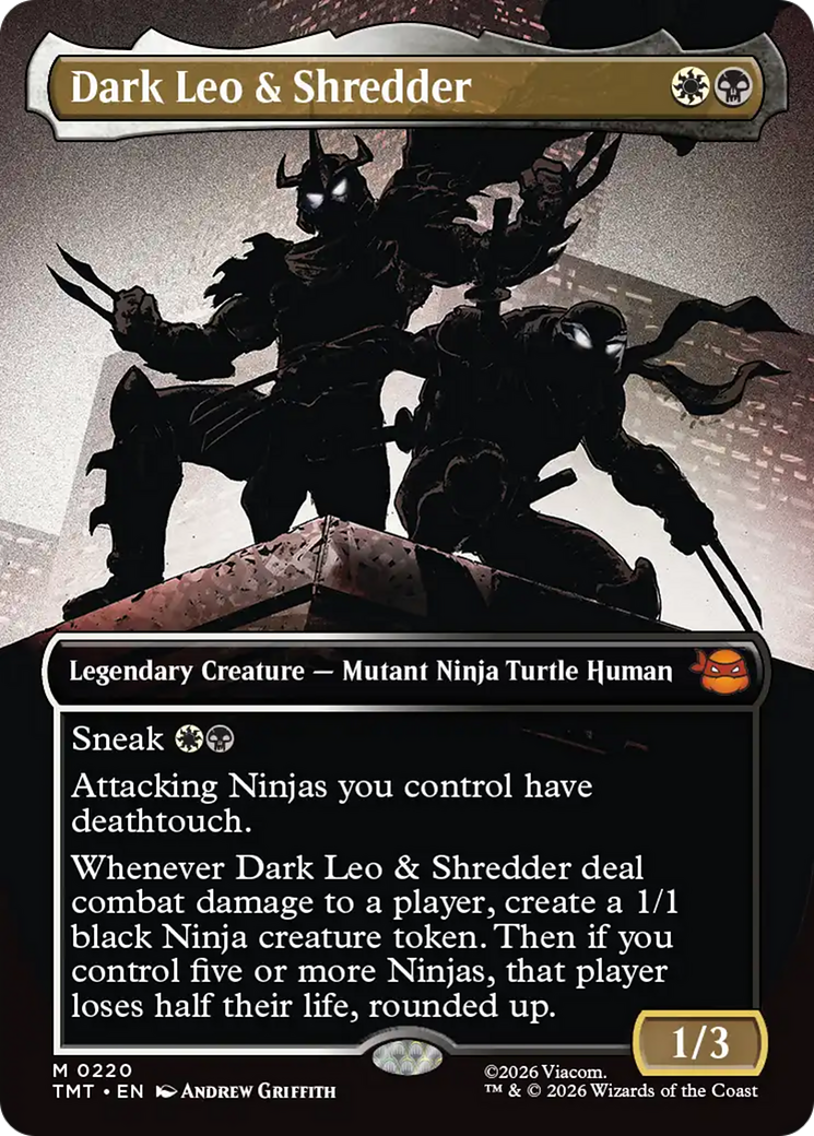 Dark Leo & Shredder (Borderless) [Teenage Mutant Ninja Turtles] | Shuffle n Cut Hobbies & Games