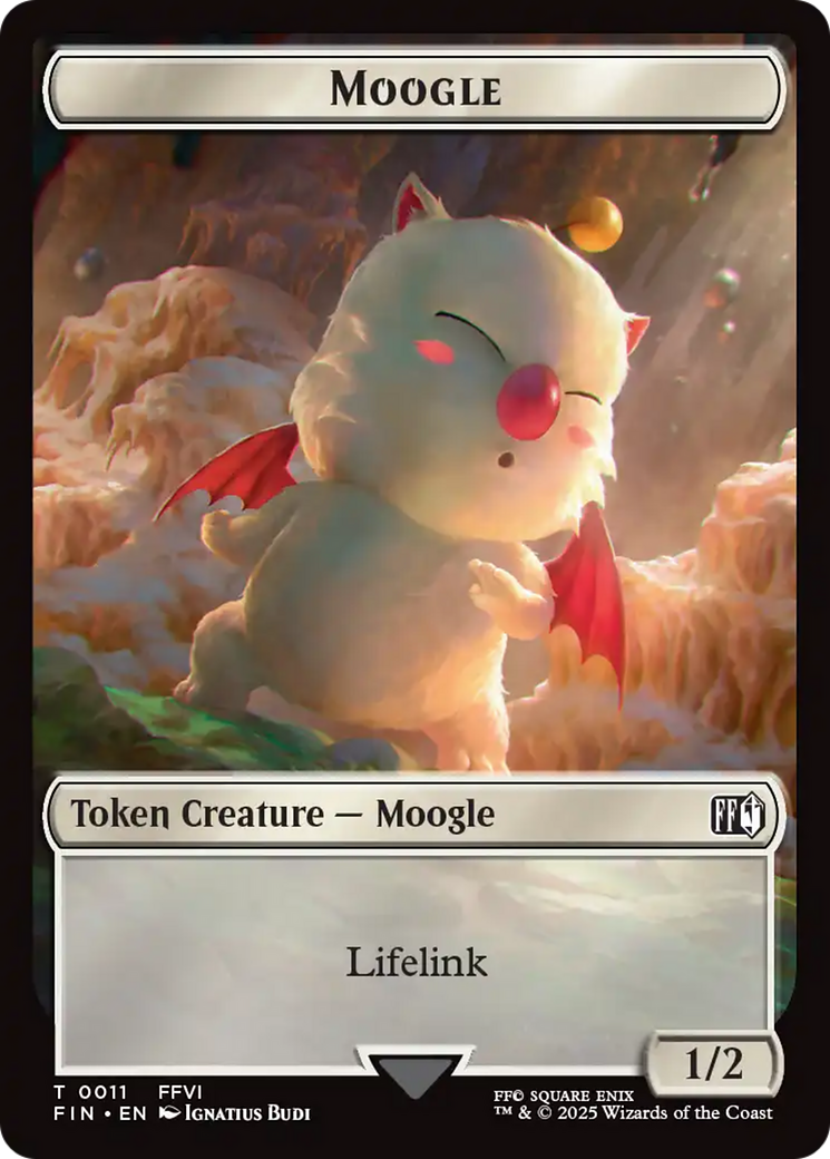 Hero (0004) // Moogle (0011) Double-Sided Token [FINAL FANTASY Tokens] | Shuffle n Cut Hobbies & Games