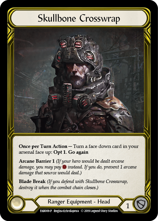 Skullbone Crosswrap [FAB009-P] (Promo)  1st Edition Cold Foil - Golden | Shuffle n Cut Hobbies & Games