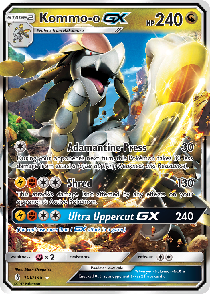 Kommo-o GX (100/145) [Sun & Moon: Guardians Rising] | Shuffle n Cut Hobbies & Games