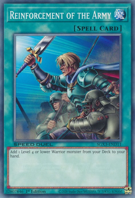 Reinforcement of the Army [SGX3-END11] Common | Shuffle n Cut Hobbies & Games