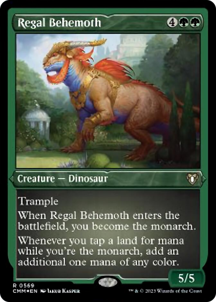 Regal Behemoth (Foil Etched) [Commander Masters] | Shuffle n Cut Hobbies & Games