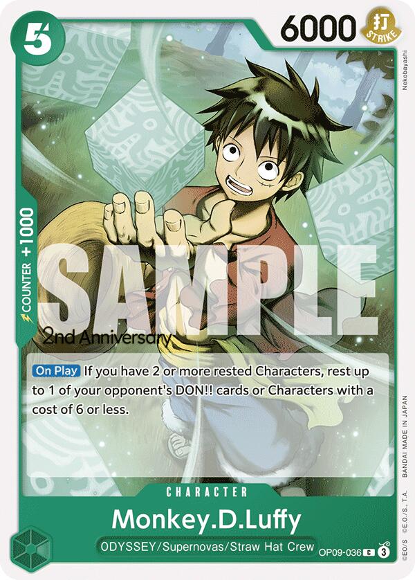 Monkey.D.Luffy [Emperors in the New World: 2nd Anniversary Tournament Cards] | Shuffle n Cut Hobbies & Games