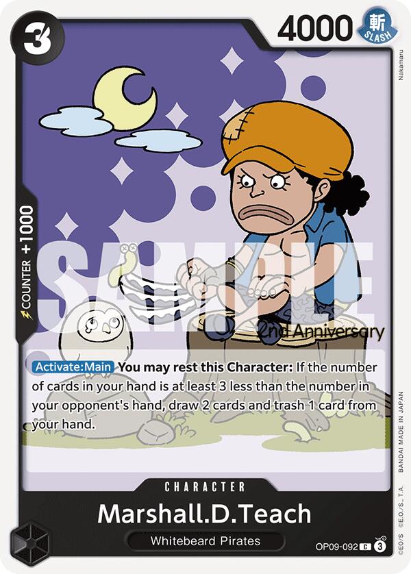 Marshall.D.Teach [Emperors in the New World: 2nd Anniversary Tournament Cards] | Shuffle n Cut Hobbies & Games