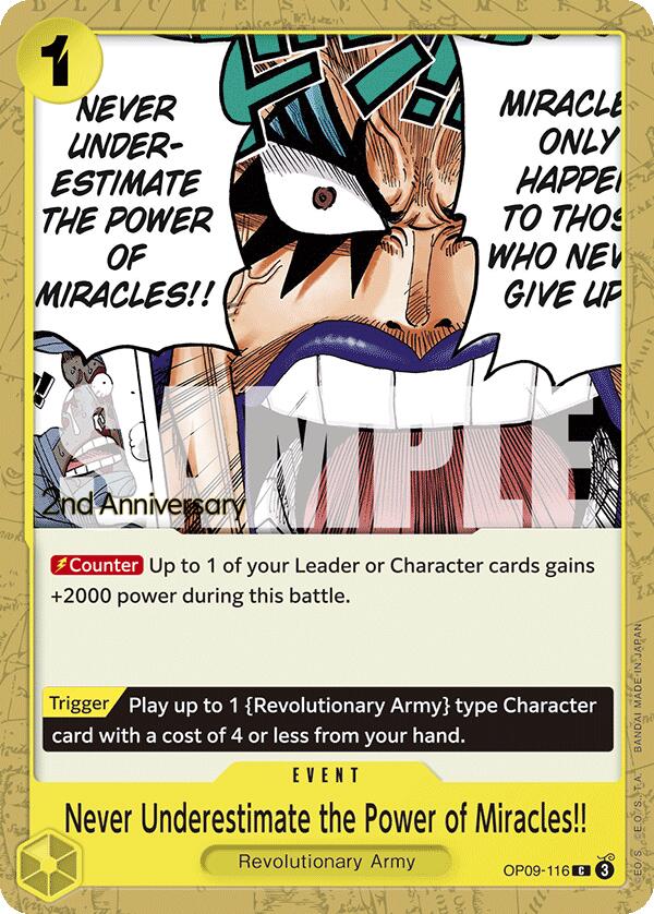 Never Underestimate the Power of Miracles!! [Emperors in the New World: 2nd Anniversary Tournament Cards] | Shuffle n Cut Hobbies & Games