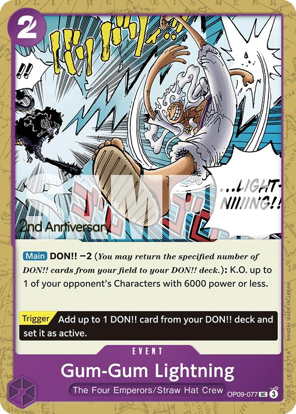 Gum-Gum Lightning [Emperors in the New World: 2nd Anniversary Tournament Cards] | Shuffle n Cut Hobbies & Games