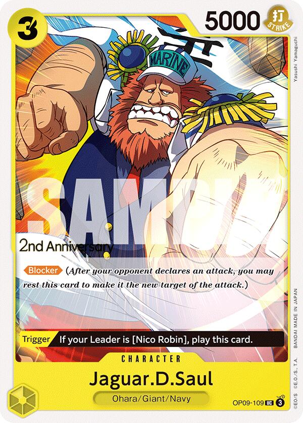 Jaguar.D.Saul [Emperors in the New World: 2nd Anniversary Tournament Cards] | Shuffle n Cut Hobbies & Games