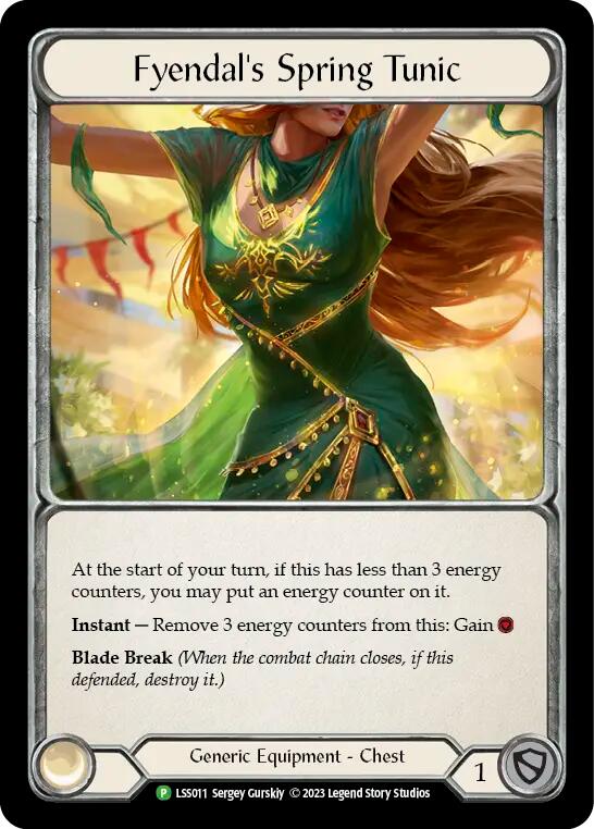 Fabric of Spring // Fyendal's Spring Tunic [LSS011] (Promo)  Cold Foil | Shuffle n Cut Hobbies & Games
