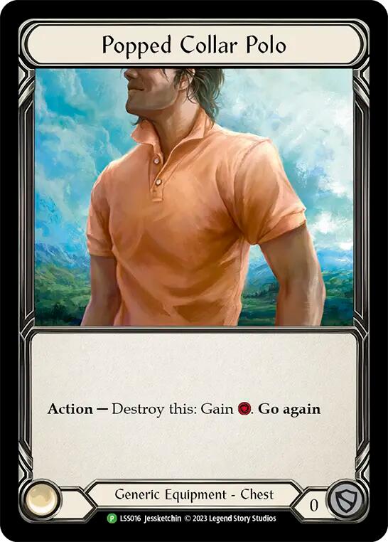 Popped Collar Polo [LSS016] (Promo)  Cold Foil | Shuffle n Cut Hobbies & Games