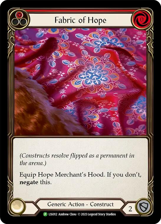 Fabric of Hope // Hope Merchant's Hood [LSS012] (Promo)  Cold Foil | Shuffle n Cut Hobbies & Games