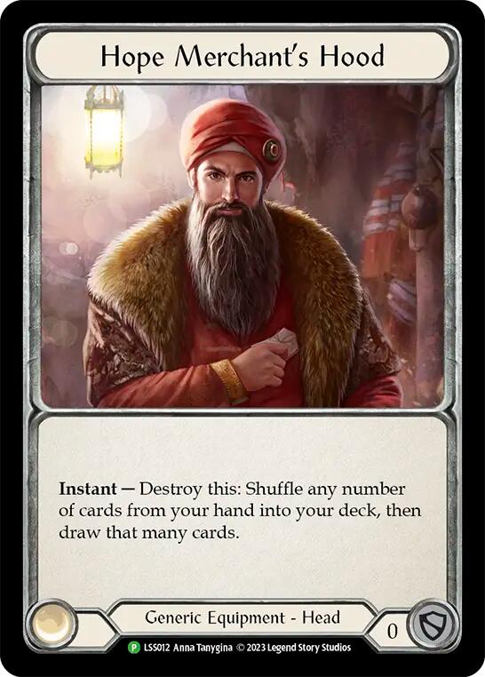 Fabric of Hope // Hope Merchant's Hood [LSS012] (Promo)  Cold Foil | Shuffle n Cut Hobbies & Games
