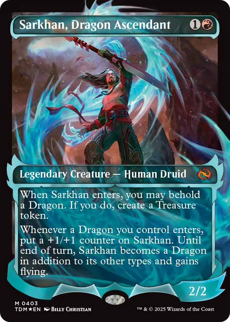 Sarkhan, Dragon Ascendant (0403) (Showcase) [Tarkir: Dragonstorm] | Shuffle n Cut Hobbies & Games
