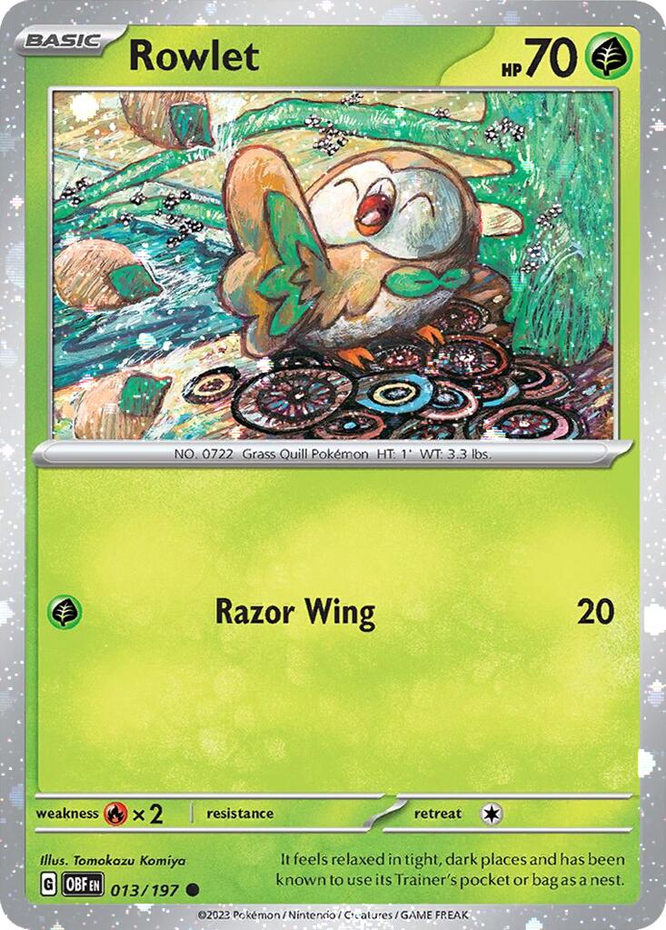 Rowlet (013/197) (Cosmos Holo) [Miscellaneous Cards] | Shuffle n Cut Hobbies & Games