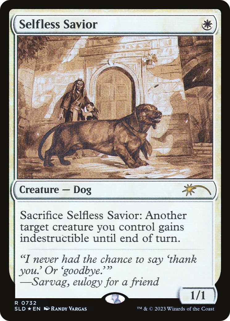 Selfless Savior (Sketch) [Secret Lair Drop Promos] | Shuffle n Cut Hobbies & Games