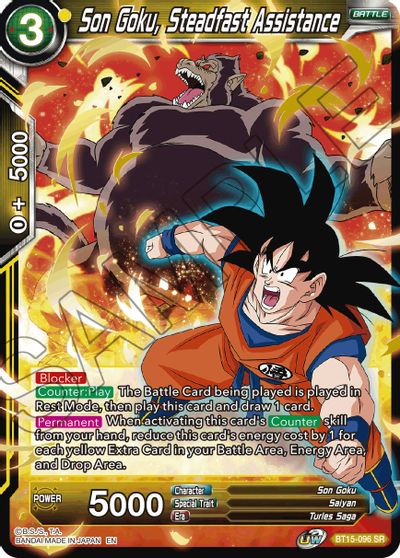 Son Goku, Steadfast Assistance (BT15-096) [Saiyan Showdown] | Shuffle n Cut Hobbies & Games