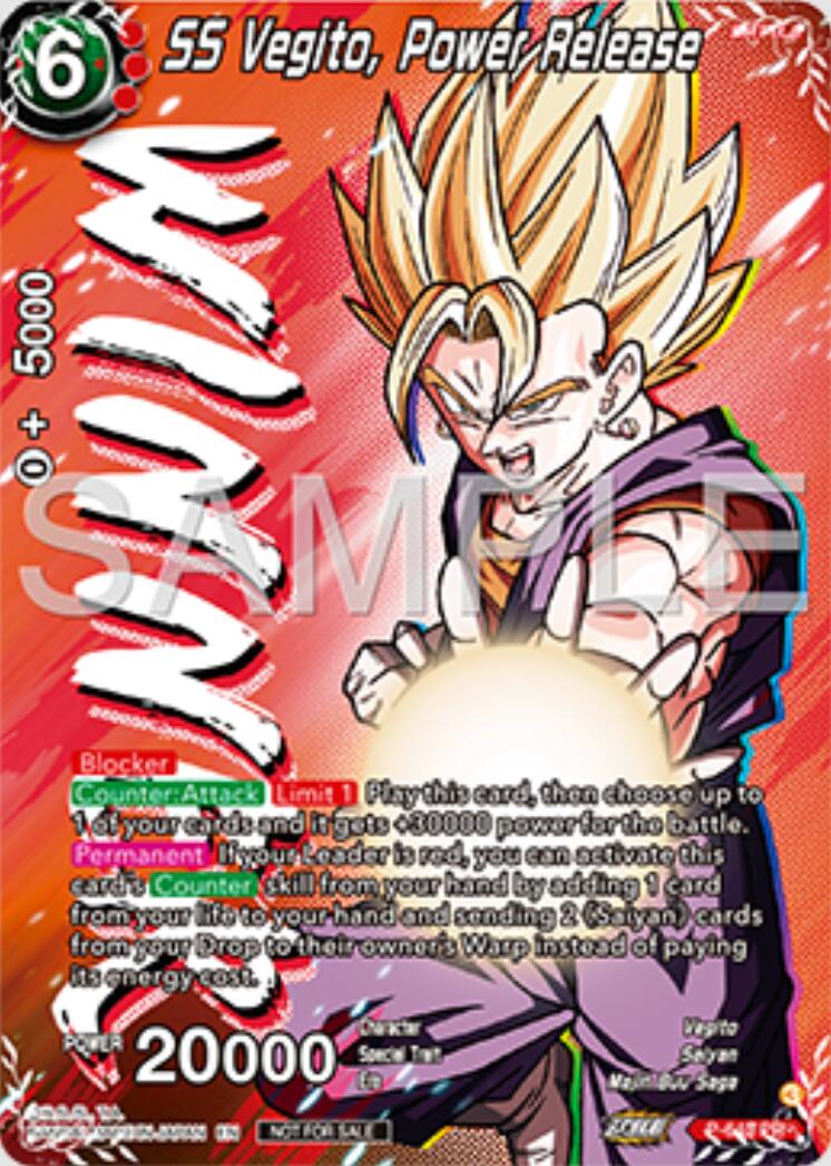 SS Vegito, Power Release (Winner) (P-643) [Tournament Promotion Cards] | Shuffle n Cut Hobbies & Games