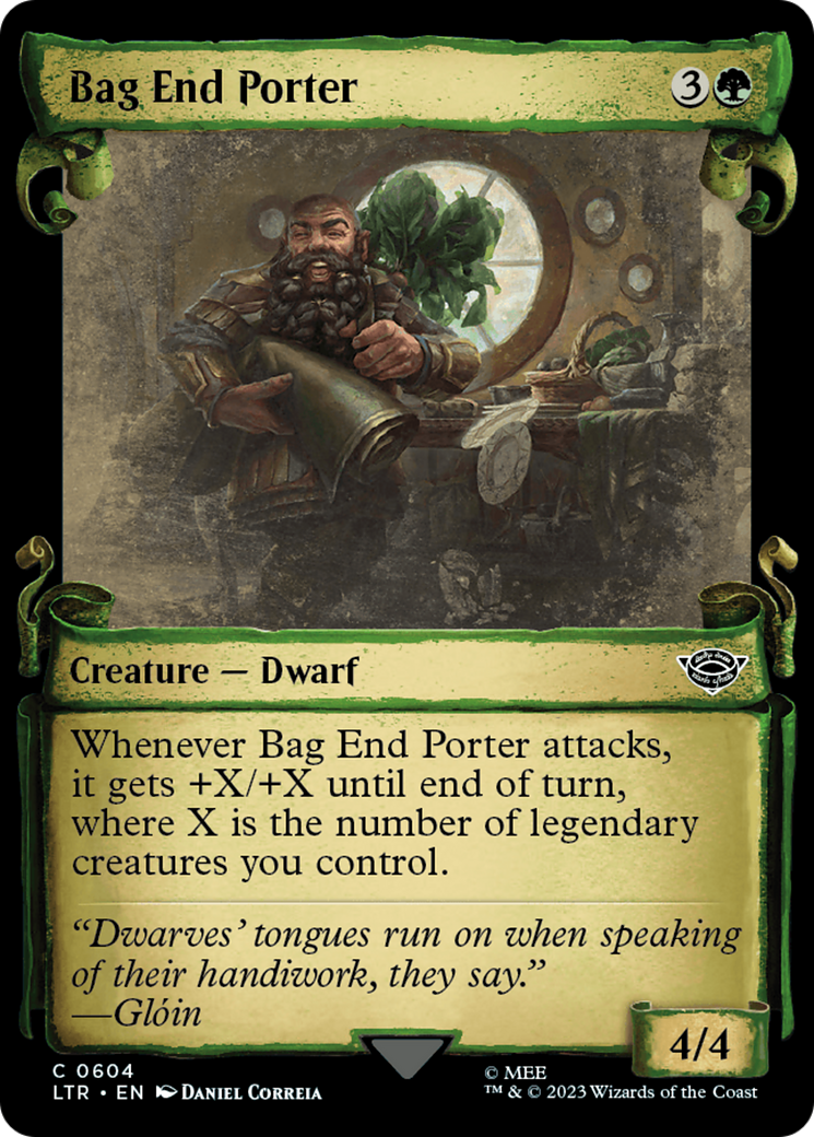 Bag End Porter [The Lord of the Rings: Tales of Middle-Earth Showcase Scrolls] | Shuffle n Cut Hobbies & Games