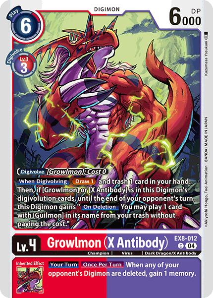 Growlmon (X Antibody) [EX8-012] [Chain of Liberation] | Shuffle n Cut Hobbies & Games