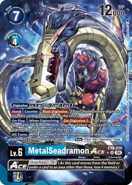 MetalSeadramon ACE [EX8-026] (Alternate Art) [Chain of Liberation] | Shuffle n Cut Hobbies & Games