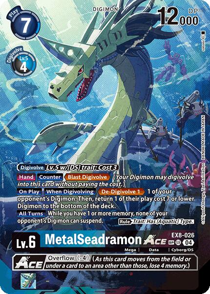 MetalSeadramon ACE [EX8-026] (Textured) [Chain of Liberation] | Shuffle n Cut Hobbies & Games