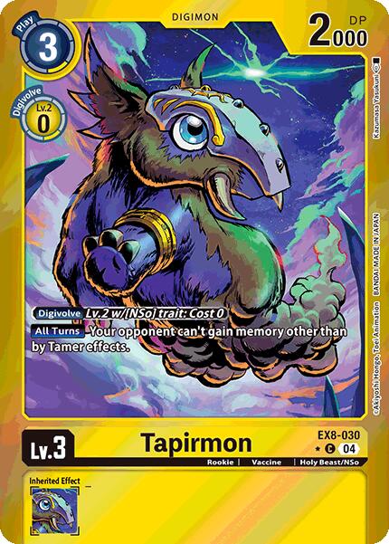 Tapirmon [EX8-030] (Limited Foil) [Chain of Liberation] | Shuffle n Cut Hobbies & Games