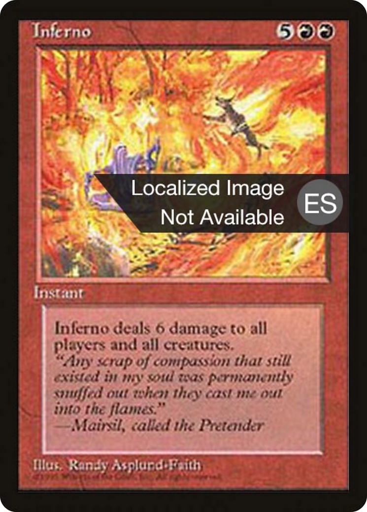 Inferno [Fourth Edition Foreign Black Border] | Shuffle n Cut Hobbies & Games