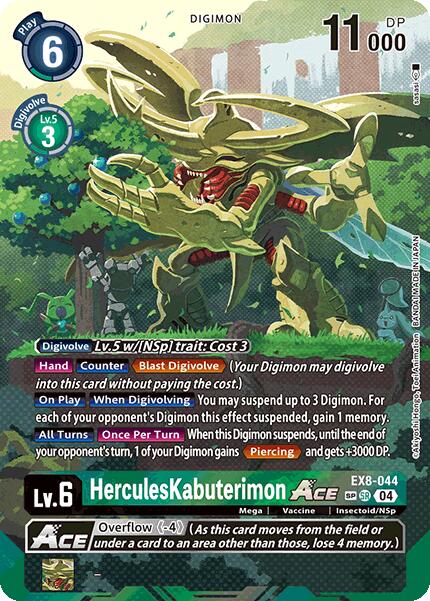 HerculesKabuterimon ACE [EX8-044] (Textured) [Chain of Liberation] | Shuffle n Cut Hobbies & Games