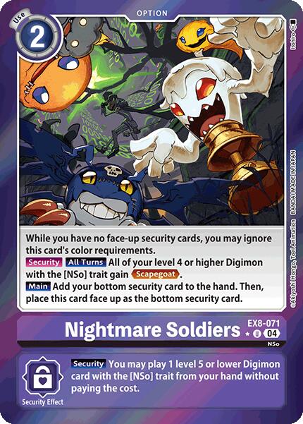 Nightmare Soldiers [EX8-071] (Limited Foil) [Chain of Liberation] | Shuffle n Cut Hobbies & Games