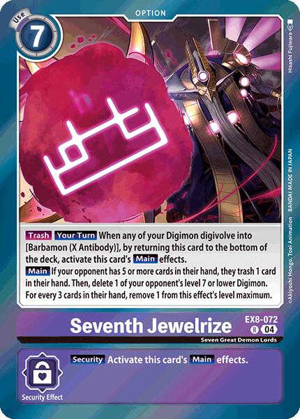 Seventh Jewelrize [EX8-072] [Chain of Liberation] | Shuffle n Cut Hobbies & Games