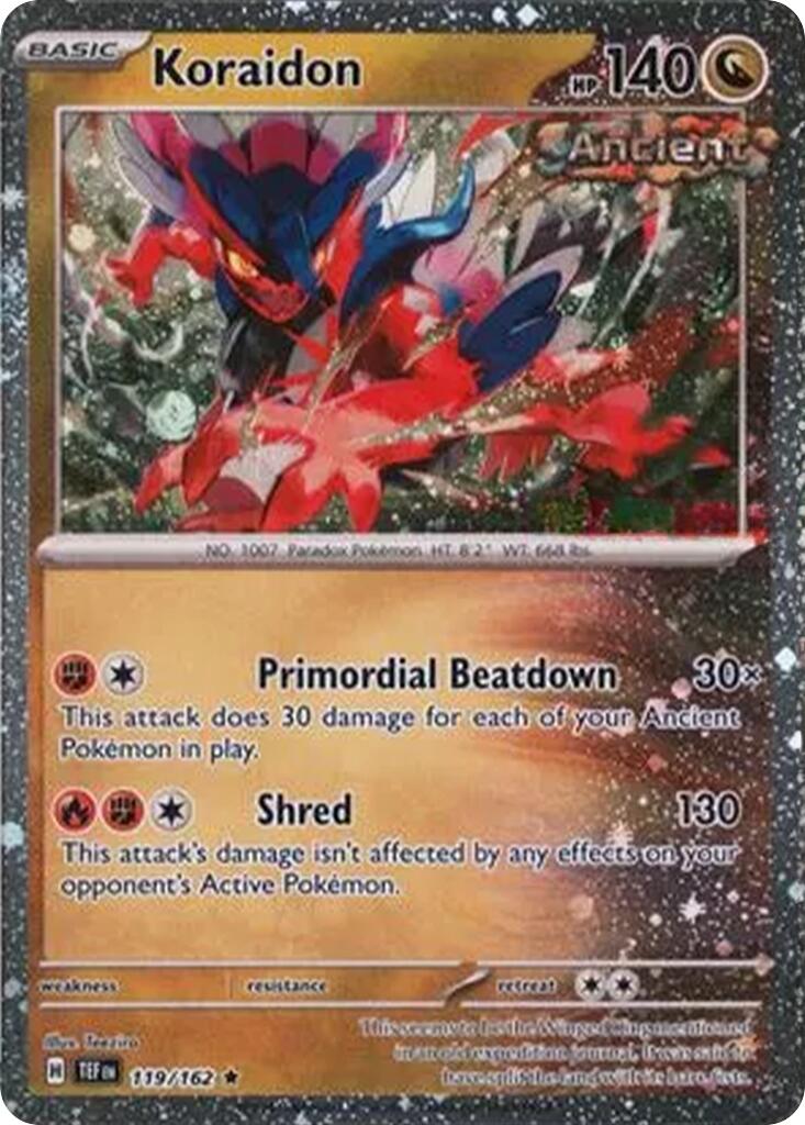 Koraidon (119/162) (Cosmos Holo) [Miscellaneous Cards] | Shuffle n Cut Hobbies & Games