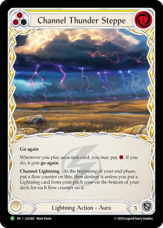 Channel Thunder Steppe (Cold Foil) [LGS365] (Promo)  Cold Foil | Shuffle n Cut Hobbies & Games
