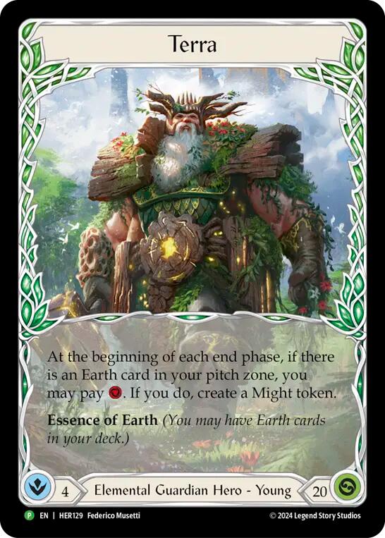 Terra [HER129] (Promo)  Cold Foil | Shuffle n Cut Hobbies & Games
