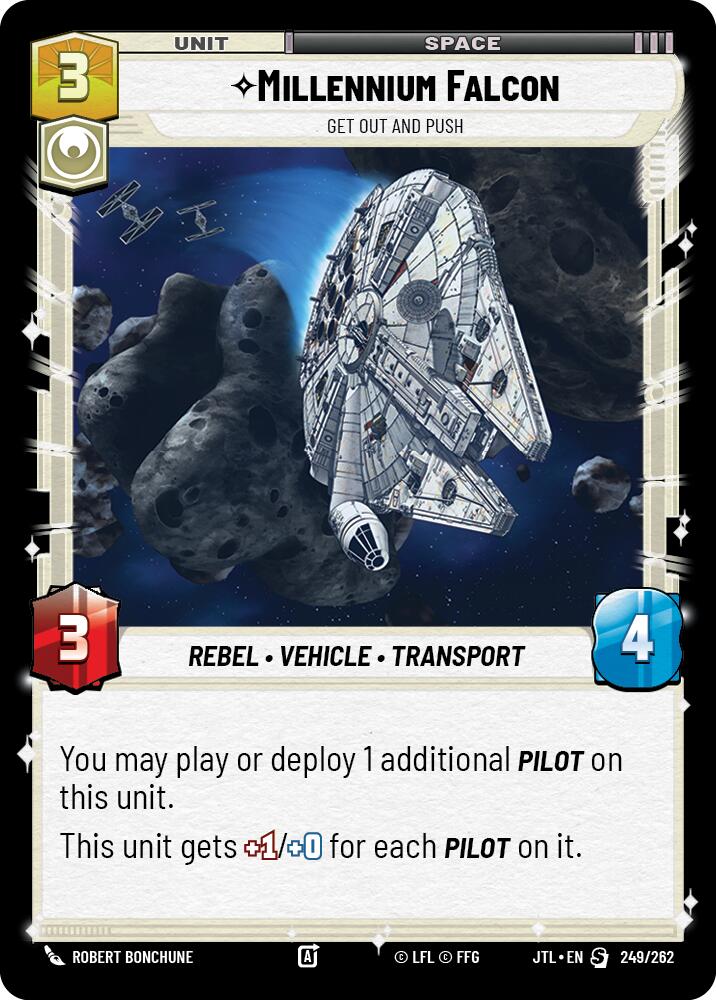 Millennium Falcon - Get Out And Push (249/262) (249/257) [Jump to Lightspeed] | Shuffle n Cut Hobbies & Games