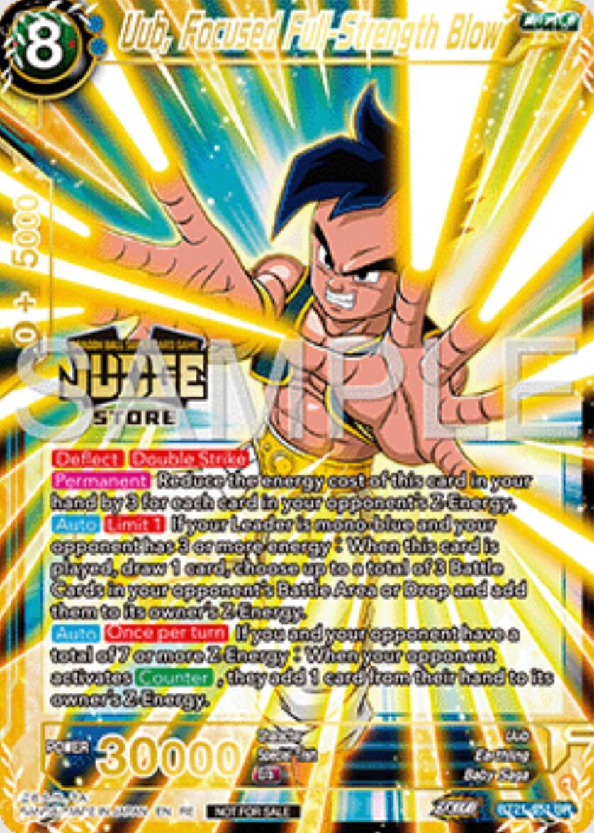 Uub, Focused Full-Strength Blow (Judge Pack Vol.16) (Store) (BT21-051) [Tournament Promotion Cards] | Shuffle n Cut Hobbies & Games