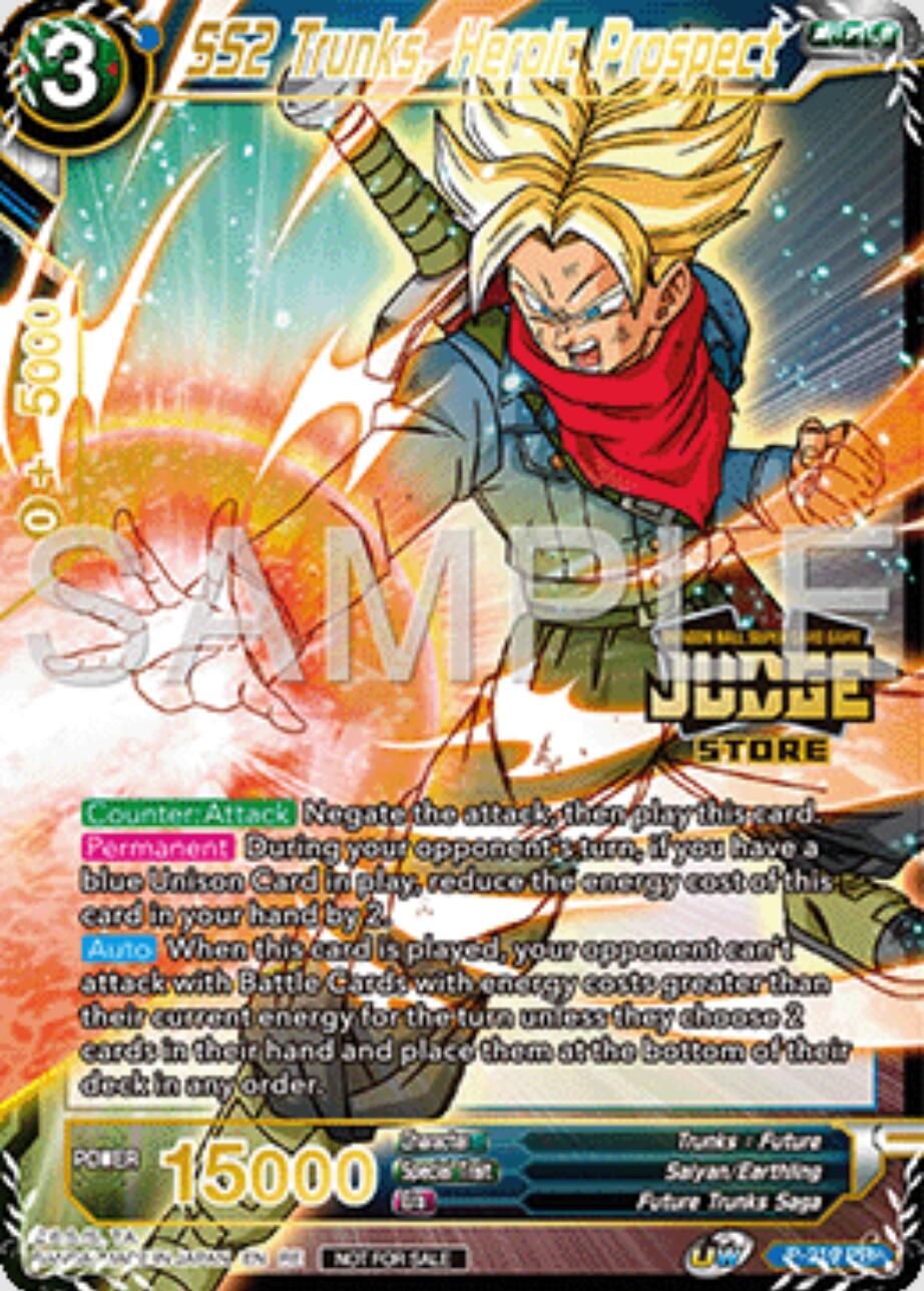 SS2 Trunks, Heroic Prospect (Judge Pack Vol.16) (Store) (P-219) [Tournament Promotion Cards] | Shuffle n Cut Hobbies & Games