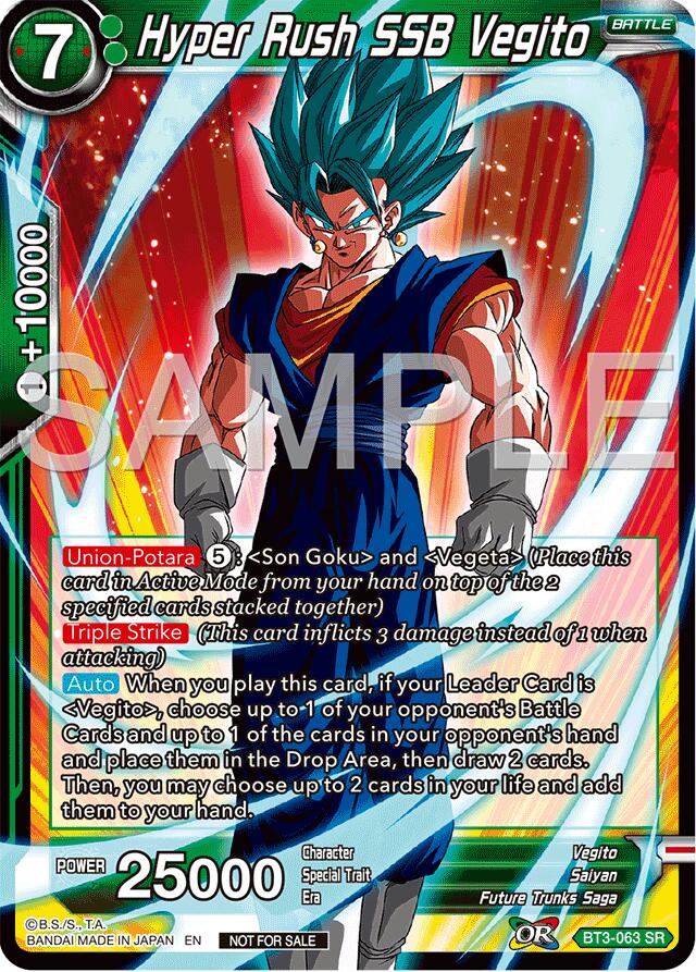 Hyper Rush SSB Vegito (Championship 2024 Finals Pack) (BT3-063) [Tournament Promotion Cards] | Shuffle n Cut Hobbies & Games