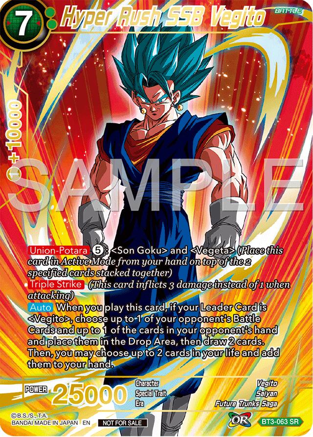 Hyper Rush SSB Vegito (Championship 2024 Finals Pack) (Gold Stamped) (BT3-063) [Tournament Promotion Cards] | Shuffle n Cut Hobbies & Games