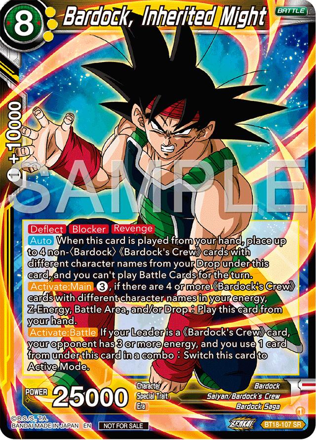Bardock, Inherited Might (Championship 2024 Finals Pack) (BT18-107) [Tournament Promotion Cards] | Shuffle n Cut Hobbies & Games
