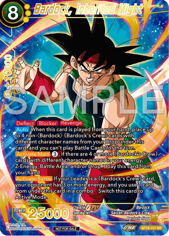 Bardock, Inherited Might (Championship 2024 Finals Pack) (Gold Stamped) (BT18-107) [Tournament Promotion Cards] | Shuffle n Cut Hobbies & Games