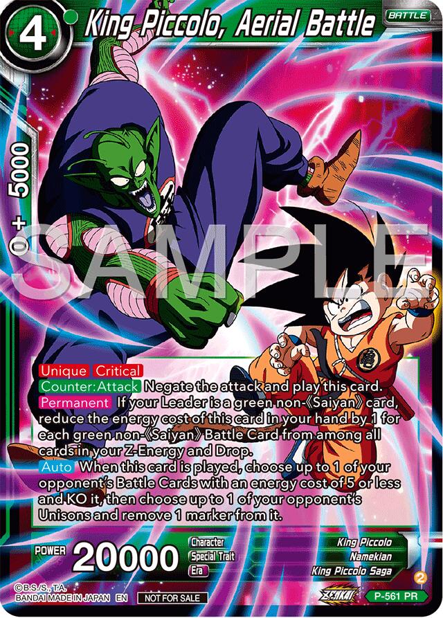 King Piccolo, Aerial Battle (Championship 2024 Finals Pack) (P-561) [Tournament Promotion Cards] | Shuffle n Cut Hobbies & Games
