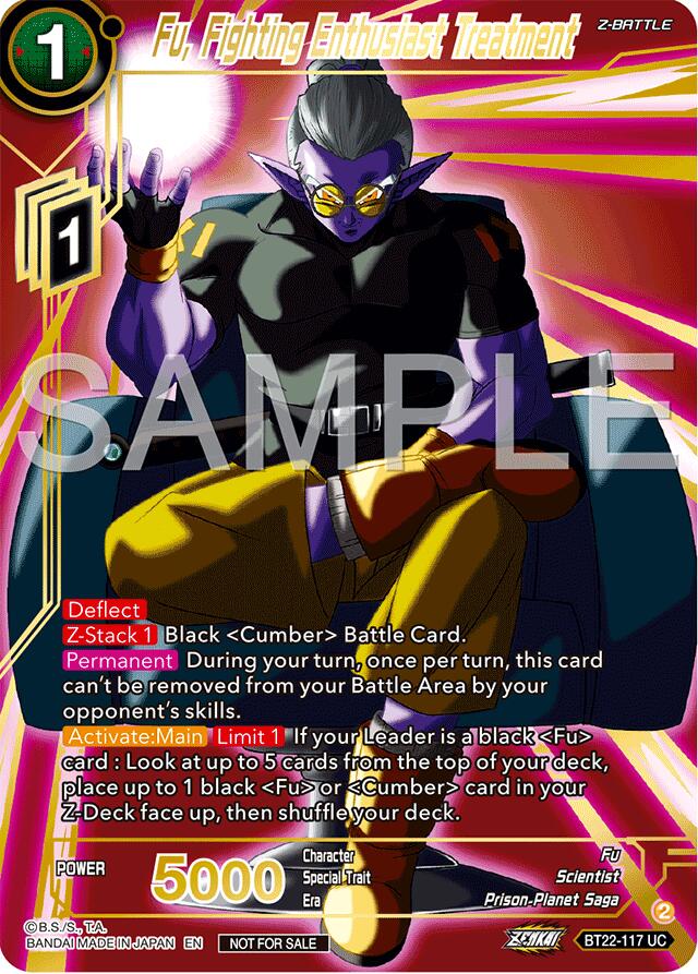 Fu, Fighting Enthusiast Treatment (Championship 2024 Finals Zenkai Pack) (Gold Stamped) (BT22-117) [Tournament Promotion Cards] | Shuffle n Cut Hobbies & Games