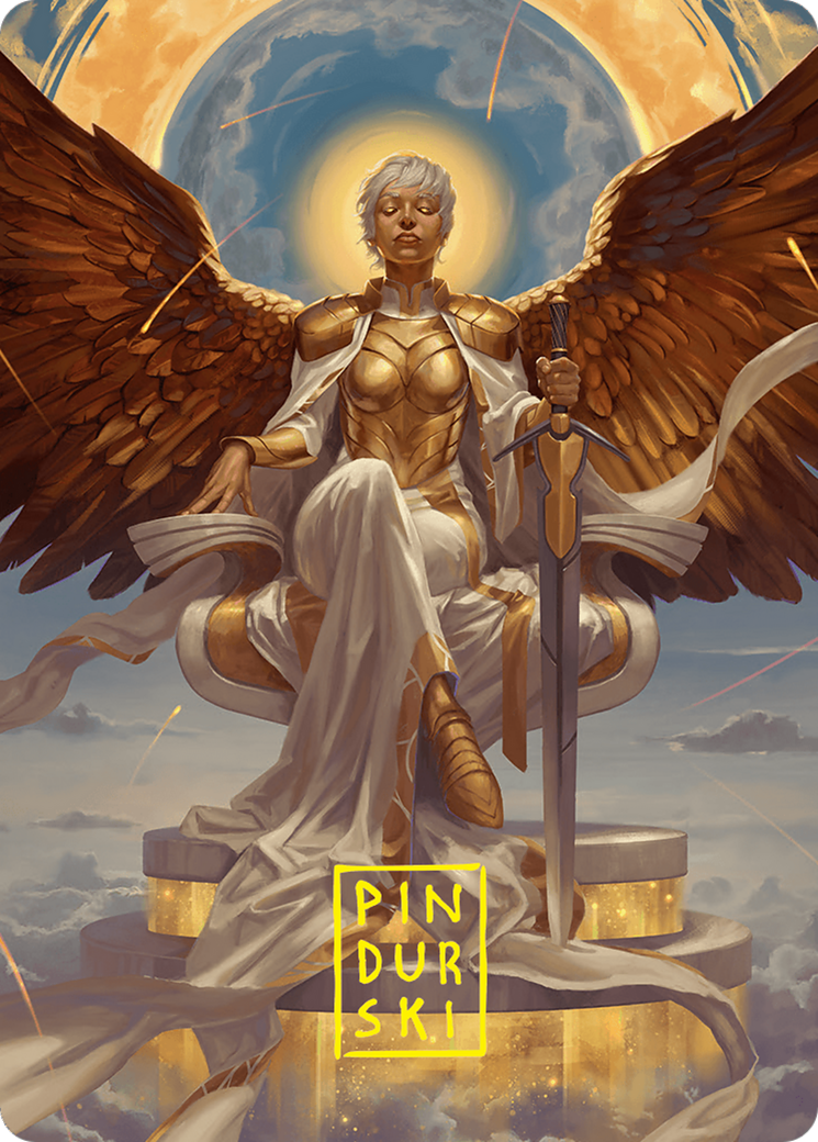 Herald of Eternal Dawn Art Card (27/54) (Gold-Stamped Signature) [Foundations Art Series] | Shuffle n Cut Hobbies & Games