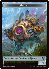 Thopter // Gnome Double-Sided Token [Edge of Eternities Commander Tokens] | Shuffle n Cut Hobbies & Games