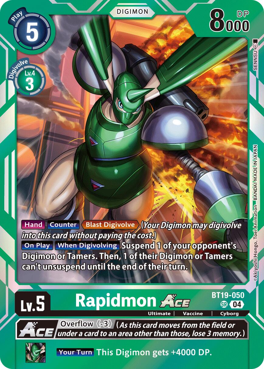 Rapidmon ACE [BT19-050] [Release Special Booster Ver.2.5] | Shuffle n Cut Hobbies & Games