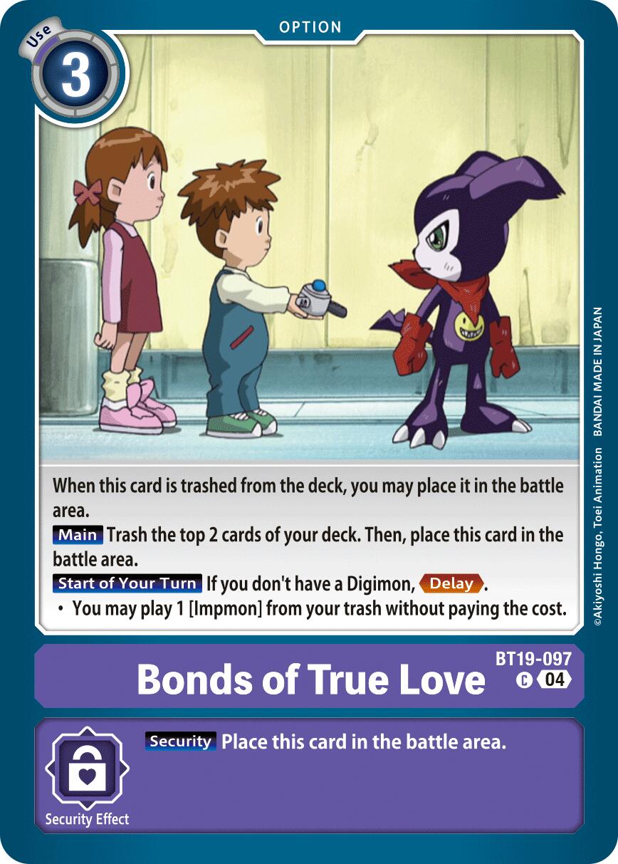 Bonds of True Love [BT19-097] [Release Special Booster Ver.2.5] | Shuffle n Cut Hobbies & Games