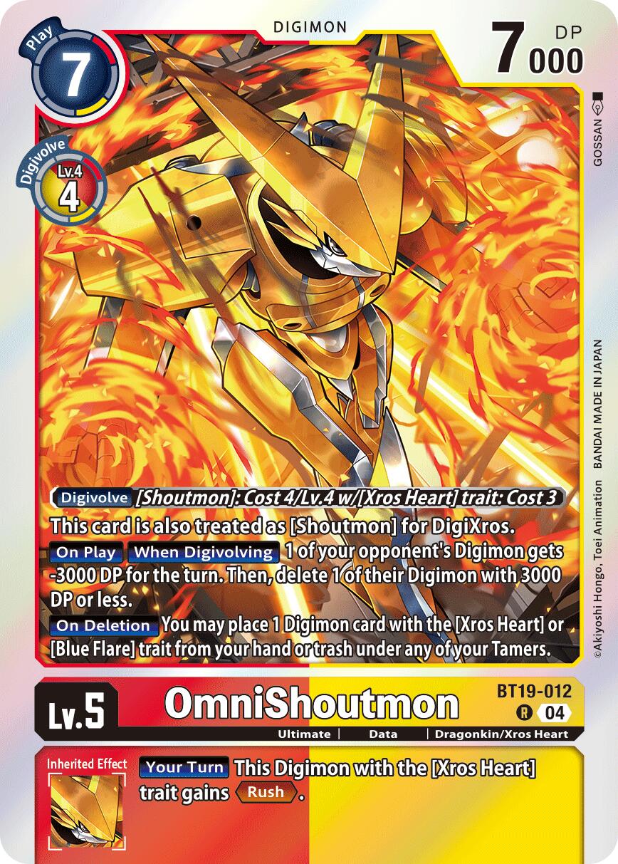 OmniShoutmon [BT19-012] [Release Special Booster Ver.2.5] | Shuffle n Cut Hobbies & Games